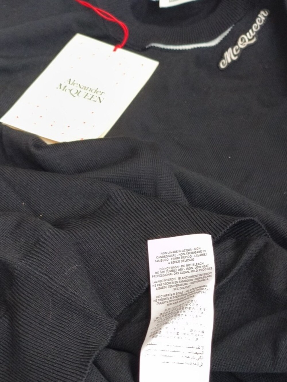 Alexander McQueen Black Crew neck Sweater - Picture 4 of 4